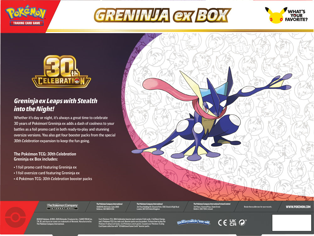 30th Celebration Sylveon ex Box / Greninja ex Box