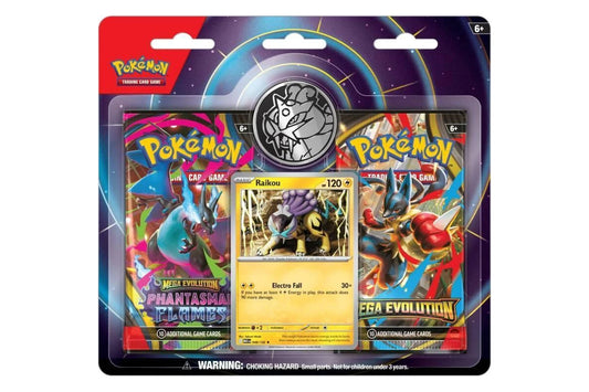 Pokemon Mega Evolution & Phantasmal Flames 2-Pack Blister Raikou - Sealed