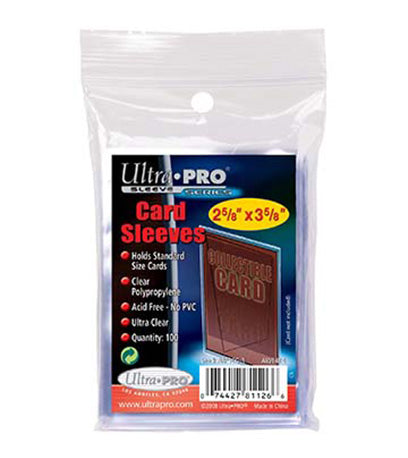 ULTRA PRO - CARD SLEEVE - 2-1/2" X 3-1/2" Soft Card Sleeves CASE
