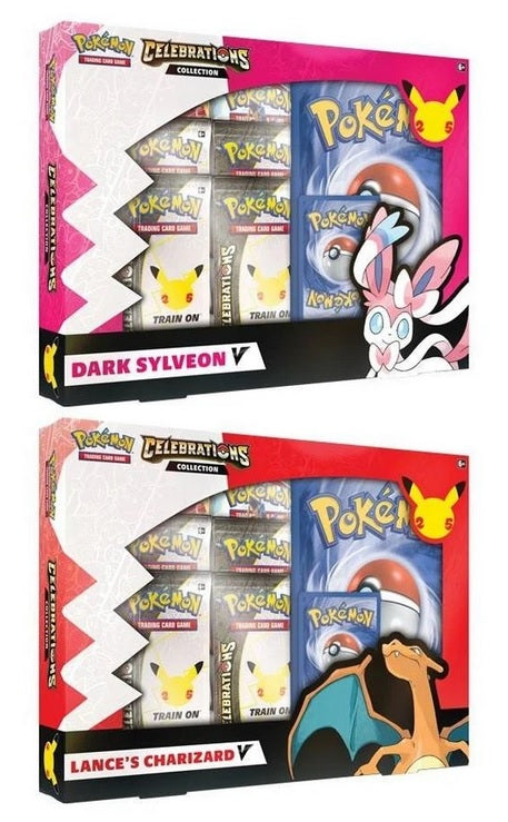 25th Anniversary Celebrations Charizard + Sylveon V Box  PAIR