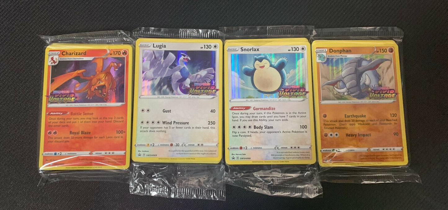 Vivid Voltage Pre Release Art Set - swsh066, swsh067, swsh068, swsh069